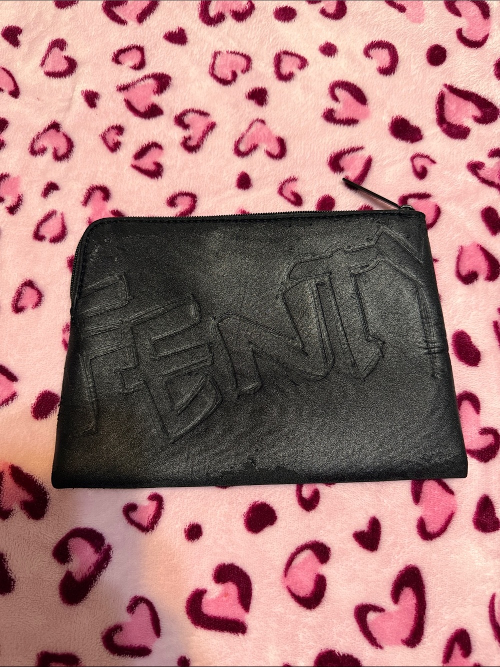Fenty Beauty Black Makeup Bag